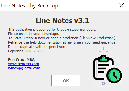 Linenotes Program Credits