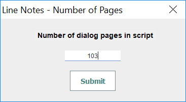 Number of Pages Dialog
